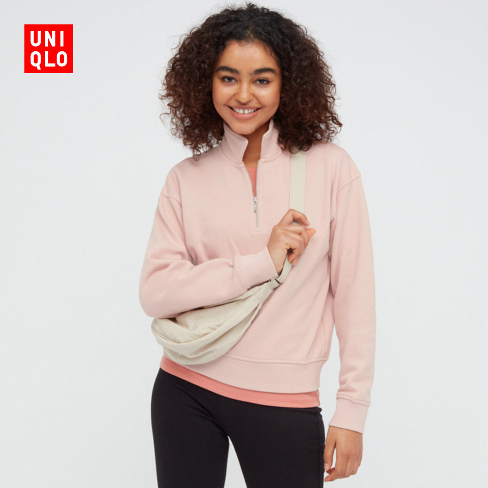 优衣库女装半拉链卫衣长袖polo卫衣437623uniqlo