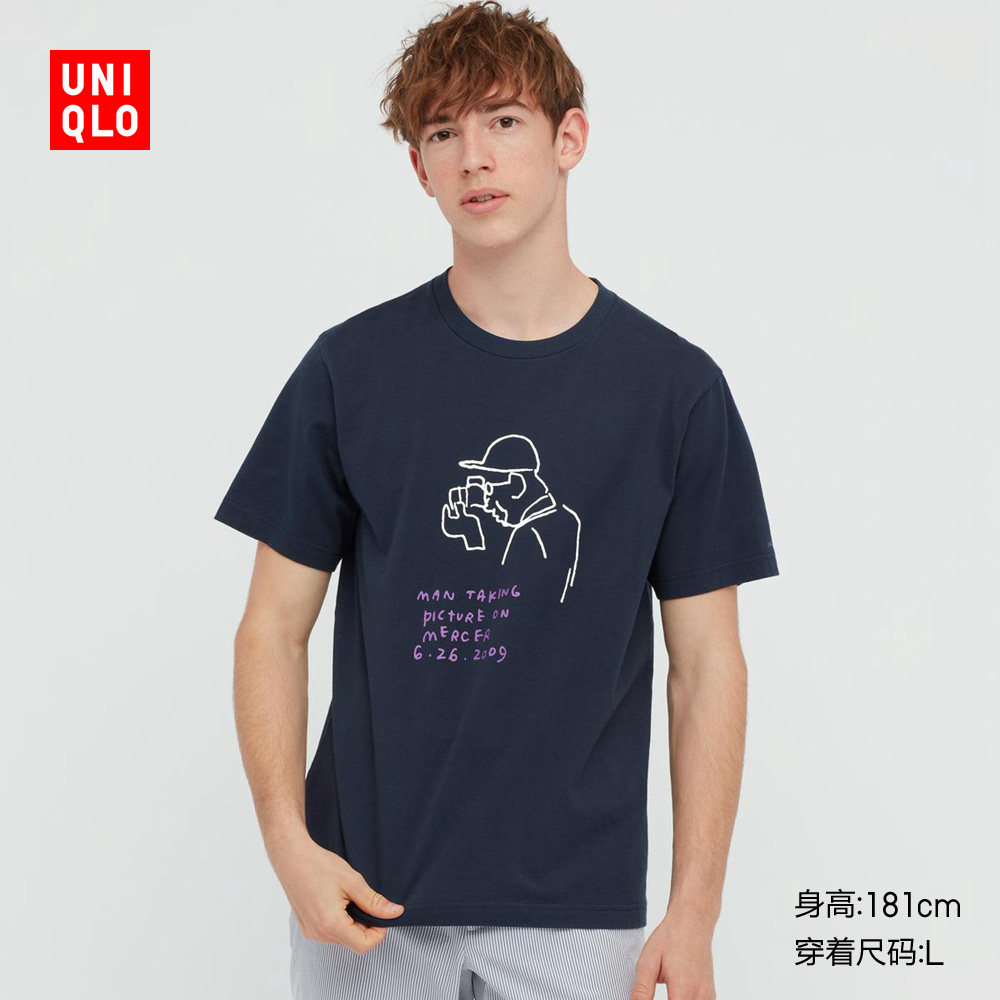 优衣库 男装/女装 (ut) jason polan印花t恤 437285 uniqlo