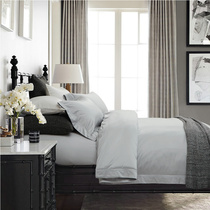 Hilton Hotel Bed Bedding Import 140 Egyptian long suede cotton pure cotton gon satin pure cotton four sets