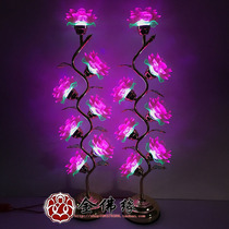Seven-quality LED colorful crystal lotus lamp for Buddha lamp Buddha lamp for Buddha lamp