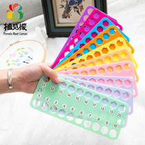 Cross stitch threading board Su embroidery embroidery embroidery special color plastic threading board Winding board Winding board Line management board