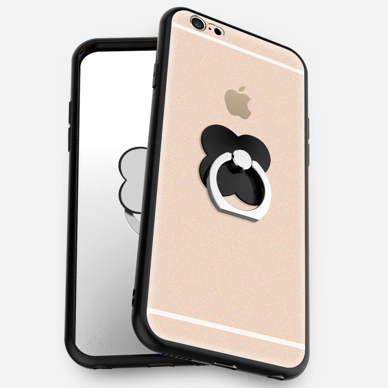 iPhone6Plus手机壳苹果6s plus手机套透明磨砂支架指环女款保护壳产品展示图1