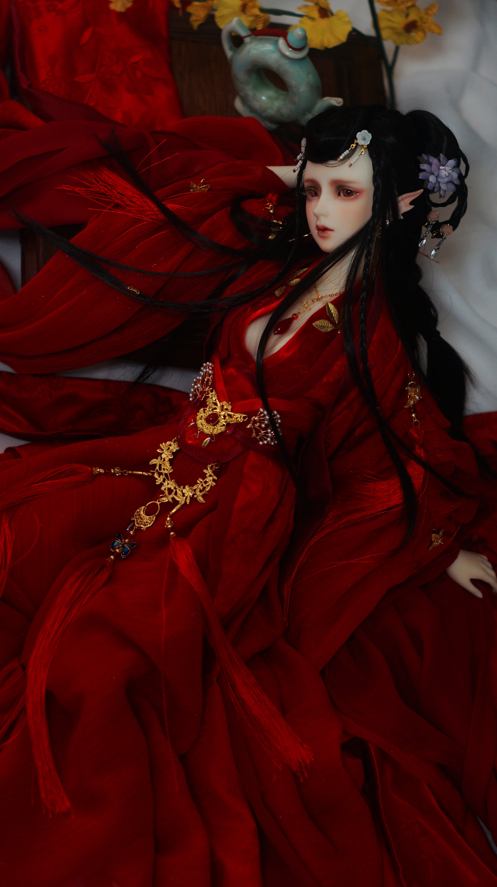 【画扇】bjd娃衣——上邪二版——bjd娃娃古装大女三分古装婚服