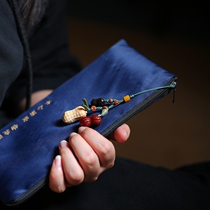 Multi-son-to-India small leaf purple sandalwood pendant peanut cell phone chain red wood hanging pendant key button bag hanging decoration 0684