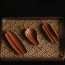 African acid branches tea then red wood tea spoon tea shovel spoon sandalwood teaspoon Gongfu tea with tea ceremony accessories 1324