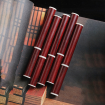 Round Tea Knife India Small Leaf Purple Sandalwood Tea Cone Tea Ceremony Tea Set Accessories Red Wood Puer Tea Pry Open Tea Needle 1260