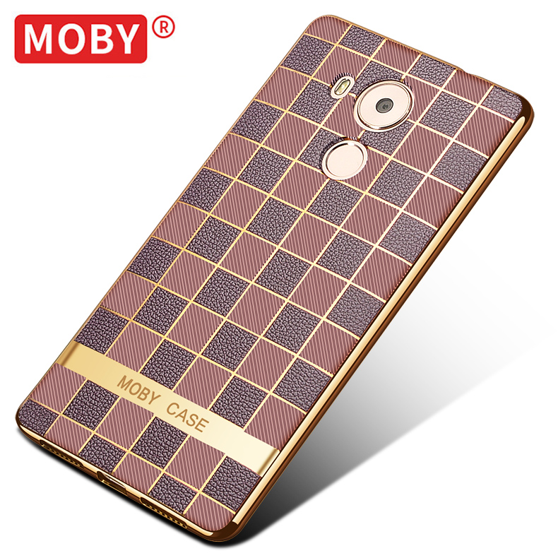 MOBY 华为Mate8保护壳电镀格纹金边框硅胶软壳薄手机壳保护套轻奢产品展示图2