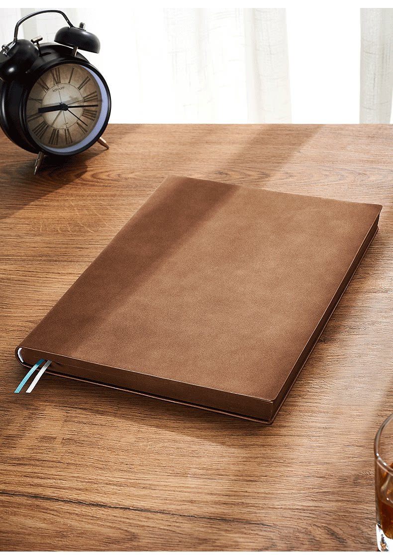 a4特大号软皮面加厚笔记本子超厚商务办公工作记录记事本读书考研