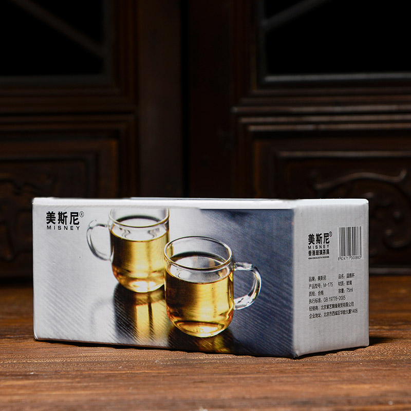 美斯尼 M0112 加厚 玻璃茶杯 功夫品杯120毫升  温雅杯 玻璃茶杯产品展示图5