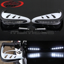 Off-road vehicle straddle pedal motorcycle hand guard bow windshield modification LED hand guard to keep warm and warm