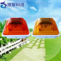 Solar column cap warning light 80 80 column cap fence barrier barrier light warning column cap lamp