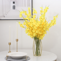 Dancing Lan Emulation Flowers Fake Flowers Furnishing Plastic Flowers Table Flowers Hem Flowers Bouquet Living-room Adornment Silk Flower Art