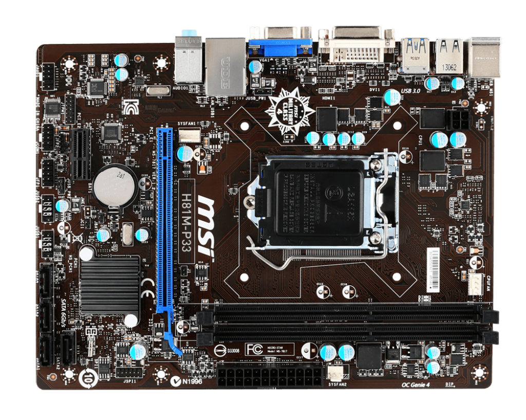 00元】msi/微星 h81m-p33主板 全固态h81小板 支持g3240 g3420 4160