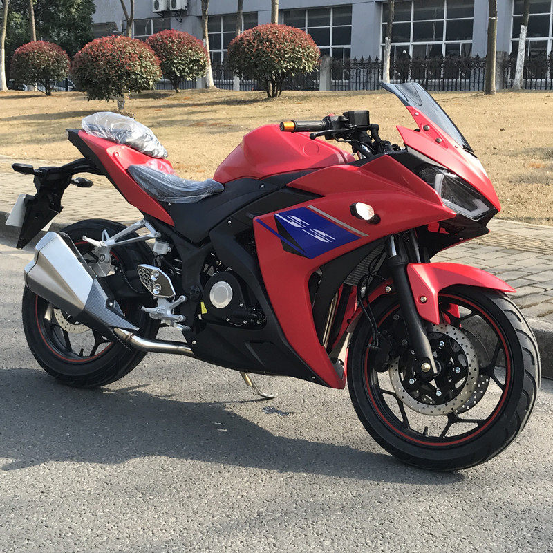 r3摩托车跑车国产大排量公路赛400地平线s款机车双缸水冷可上牌