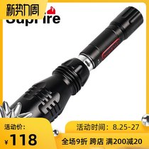 SupFire Shenhuo Y3 Y3A strong light flashlight USB rechargeable LED riding outdoor household concentrated long-range light
