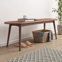 Baafang full solid wood dining chair beech wood desk and chair home economy modern simple solid wood chair bench bench bed tail stool