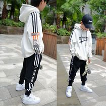 Boys clothes white 12-17 years old 2020 spring clothes middle school students junior high school students middle school children tide leisure clothes Street dance