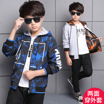 6 childrens clothing autumn boys fashion jacket 2018 new 7 middle and big children 8 children boys 9 wear casual double-sided tide