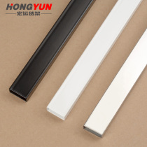 Stainless steel square tube 15*30 beam rod flat tube shelf Mobile phone shell display rack a-pillar wall clothing accessories hook