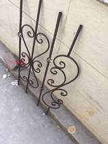 Wrought iron solid wood stair handrail railing column guardrail window indoor simple European balcony spot
