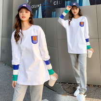 Pregnant woman Autumn Fashion suit Fashion style out jacket Spring and autumn 2021 New internet Red fall Long sleeves Two sets