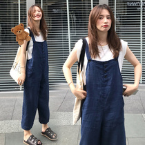 Pregnancy Woman Dress Summer Clothing Suit 2021 New Fashion Net Red Blouses Foreign Air Little Fresh Back Strap Pants Two Sets Summer