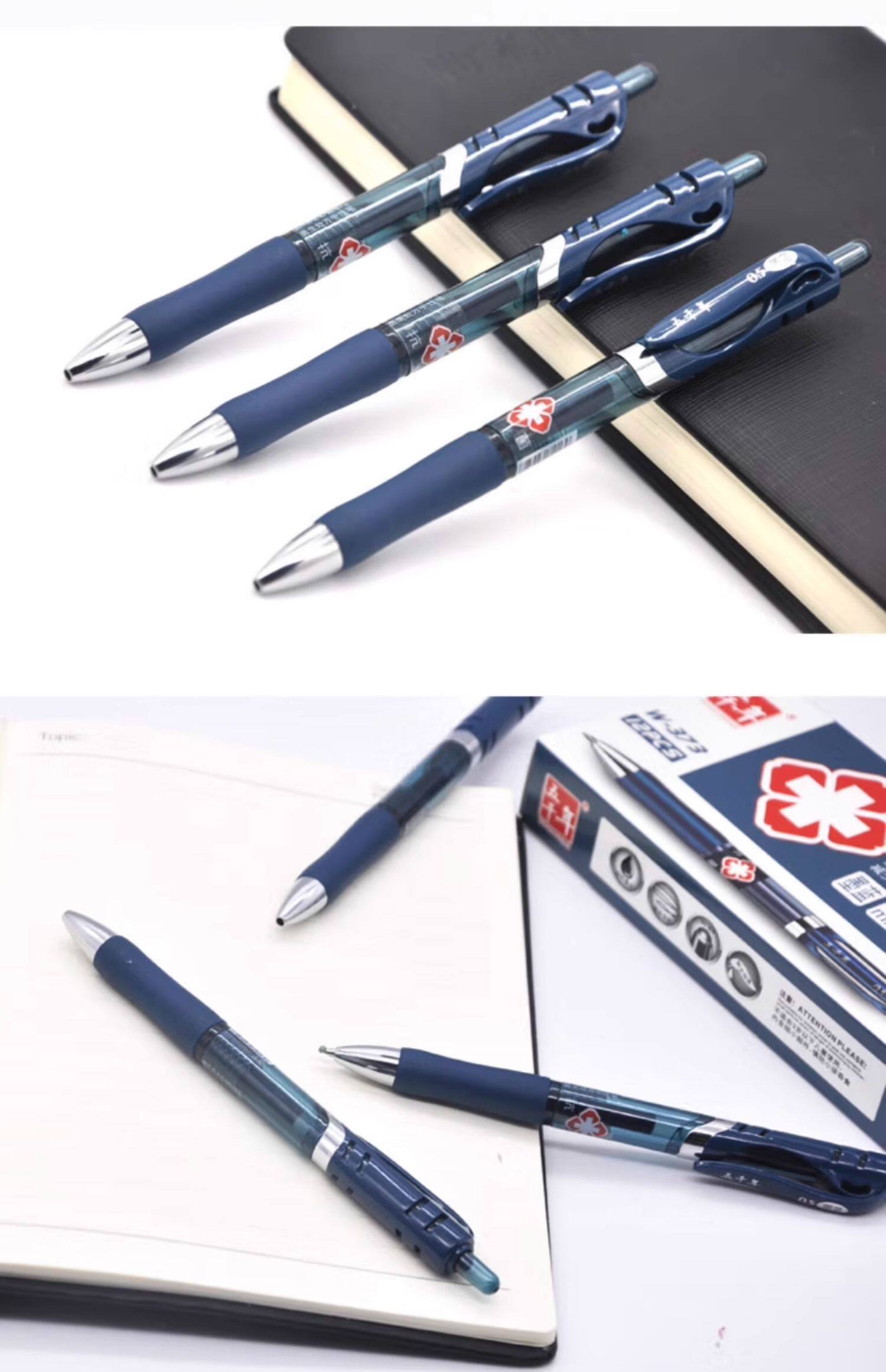 5mm医用签字笔 医务笔蓝黑色按压式医院用笔w373 医药广告印字定制笔