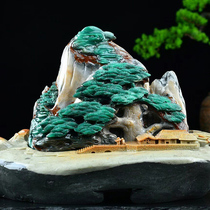 Elegant Green Mountain Lane home Large Pendulum Pieces Clubhouse Decoration Furnishing Handicraft Natural Chite Hand-carved Collection