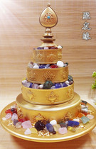 New products Seiko pure brass 8 auspicious Manza disc Man tea Rosodaji Kambu design with pallet precious stones Small number