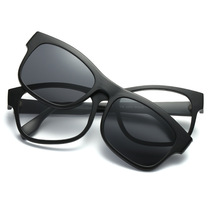 TR90 myopia glasses frame male magnetic myopia sun glasses dual-purpose mirror driver driving sunglasses clip with myopia