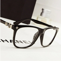 Retro glasses frame Crowe black frame Xue Zhiqian same glasses Square full frame flat light men and women tide Net red frame