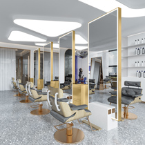 New Marble Hairdresse Shop Mirror Table Beauty Hair Mirror Brief Modern Haircut Mirror Landing Full Body Mirror Hair Salon Special