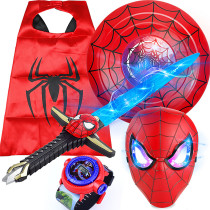 Child child spiders man plastic glowing sword simulation weapon sword toy Halloween performance props