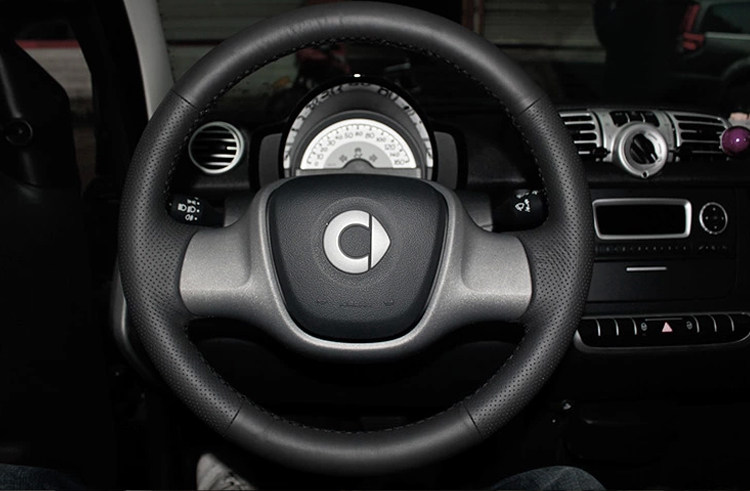 奔驰smart手缝真皮方向盘套/汽车把套包邮