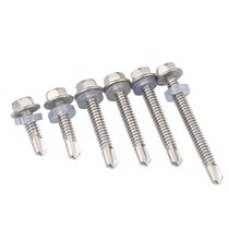 M5 5410 stainless steel outer hexagon drilling tail color steel tile self-drilling self-drilling screws dovetail 5 5 * 80