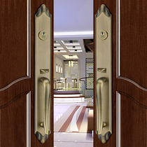 Visahua European door lock Security door lock Villa lock Folio door lock Double pull office door lock Copper door Wooden door