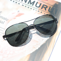 Alloy glass sunglasses mens toad glasses Driving special fishing glasses Trendy semi-tempered sunglasses UV protection