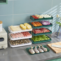 Kitchen cooking dish multi-function side dish dish hot pot dish dish artifact household multi-layer stacked storage plate plate