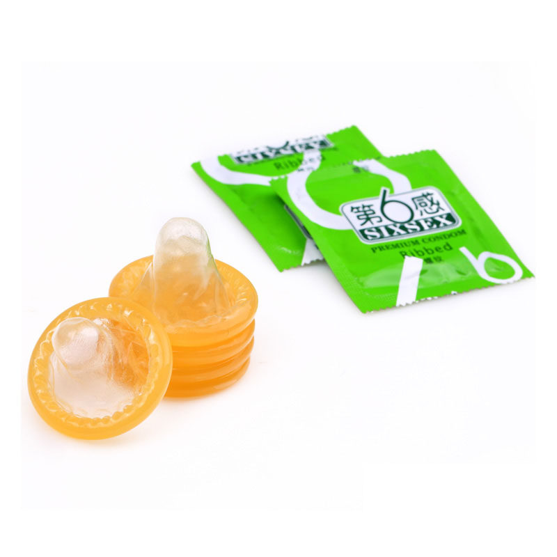 包邮第六感 第6感避孕套 螺纹薄滑男用安全套成人计生情趣用品