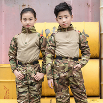 War wolf camouflage tactics children men and women outdoor summer and autumn expansion camping group building parent-child frog suit long-sleeved short-sleeved suit