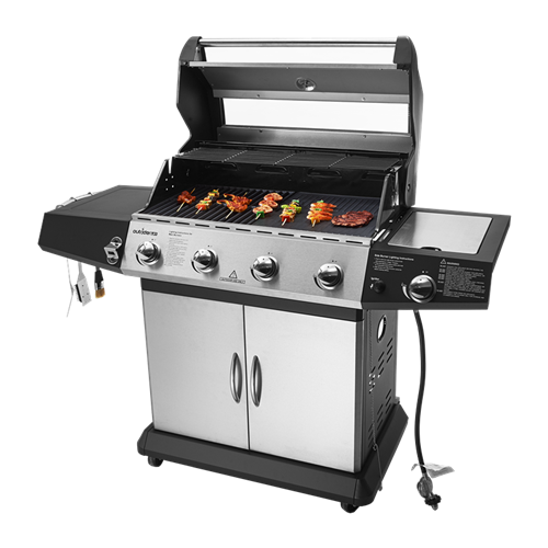 无烟烧烤车 庭院烧烤车 天然气烧烤炉烧烤车 无烟液化气烧烤炉bbq_不