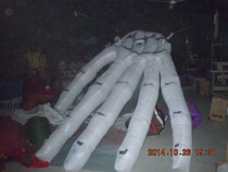 Halloween decorative finger Air model horror decoration supplies bar skull hand hanging inflatable devil hand props