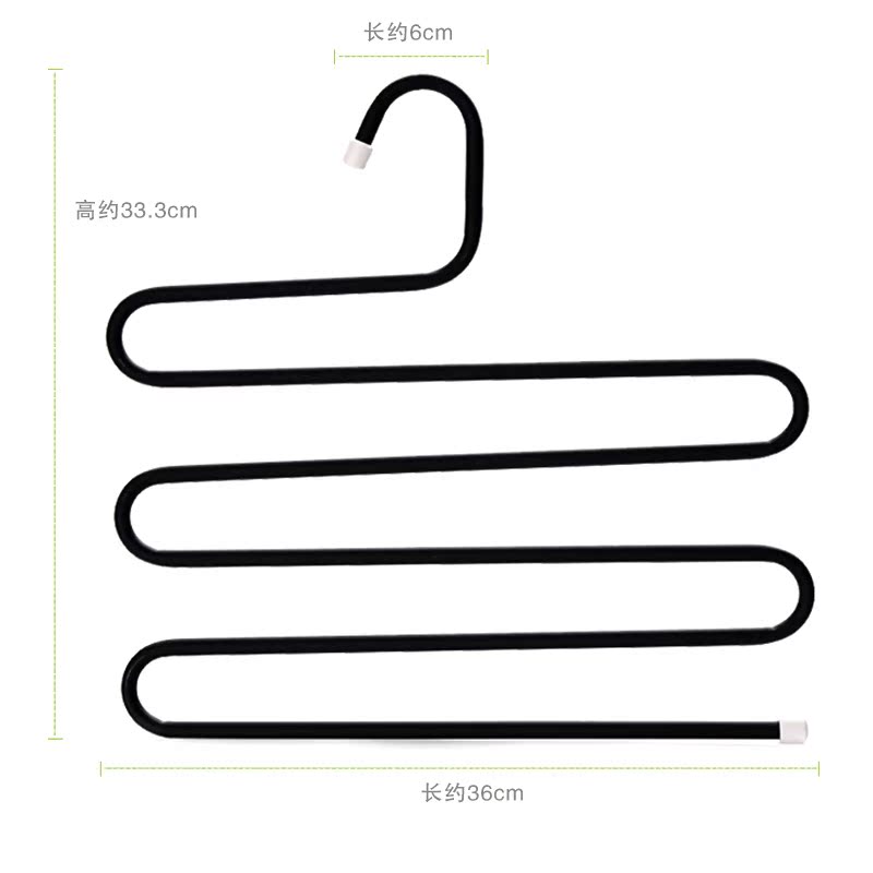 样样q多功能S型多层裤架衣柜收纳衣架多功能衣挂衣服架子裤夹产品展示图1