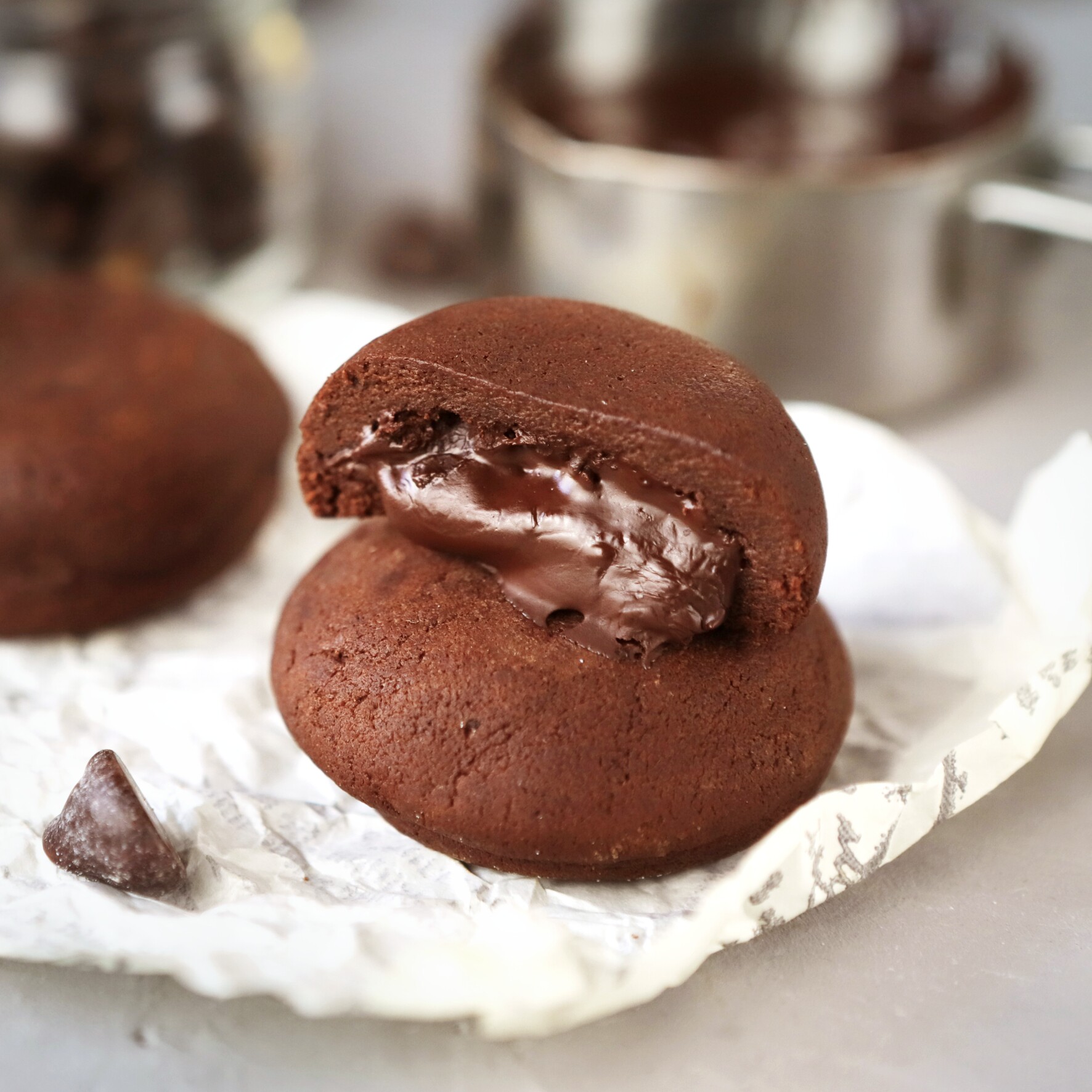 喵叔的实验室熔岩蛋糕巧克力爆浆小蛋糕曲奇夹心饼干手工网红点心