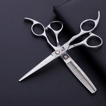 Hairdressing Scissors Professional Flat Cut and Thinning No-Dent Teeth Haircut Stylist specializes in haircut 10-15 suits Liu Hai