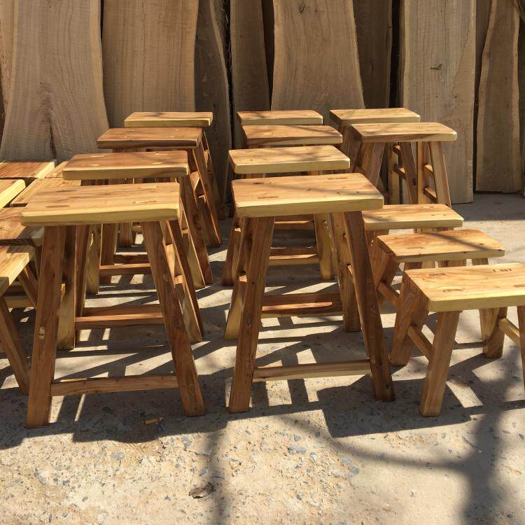 实木学生凳子成人凳榆木凳木头高板凳餐椅学校农家乐饭店定做