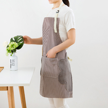 Apron home kitchen waterproof and oil-proof work clothes male cute Japanese Korean female fashion cooking waist