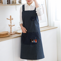 Korean version 2021 new home waterproof oil apron female kitchen fashion bakery restaurant work adult waist