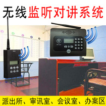 Wireless two-way monitoring intercom system Conversation room identification room Visit room monitoring intercom loudspeaker