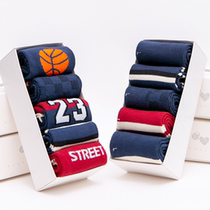 Childrens socks cotton spring and autumn boys and girls Middle and big children boys in socks autumn and winter boneless baby cotton socks tide